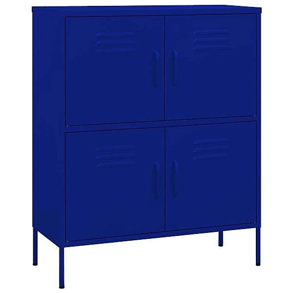 vidaXL Lagerschrank Marineblau 80x35x101,5 cm Stahl Modell 1 günstig online kaufen
