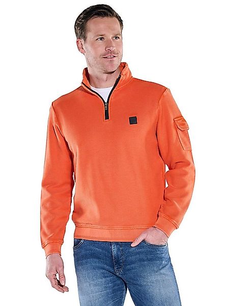 Engbers Sweatshirt Herren Sweatshirt Stehbund, Orange günstig online kaufen