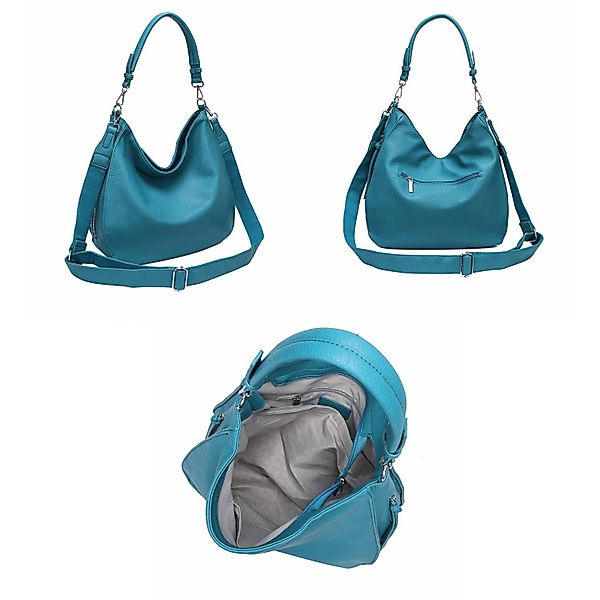 ITALYSHOP24 Schultertasche DAMEN TASCHE SHOPPER Hobo günstig online kaufen