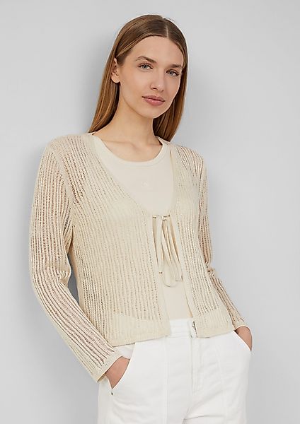 s.Oliver Strickjacke Luftiger Cardigan aus Leinenmix günstig online kaufen