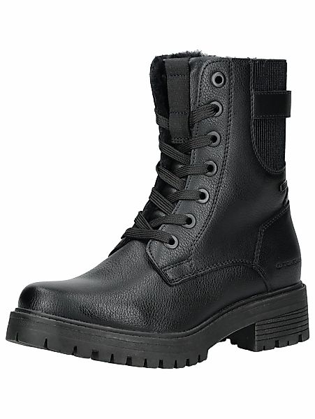 TOM TAILOR Schnürstiefelette "Tom Tailor Stiefelette Lederimitat/Textil" günstig online kaufen