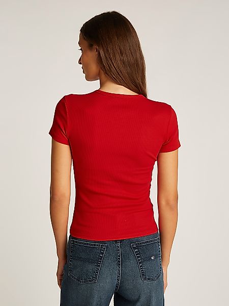 Tommy Jeans T-Shirt "TJW SLIM ESSENTIAL RIB SS", mit gerippter Struktur günstig online kaufen