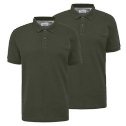 s.Oliver Poloshirt (2-tlg) 2 Knöpfe, Logo-Stickerei, günstig online kaufen