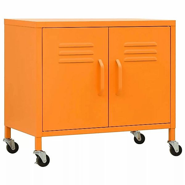 vidaXL Aktenschrank Lagerschrank Orange 60x35x49 cm Stahl günstig online kaufen