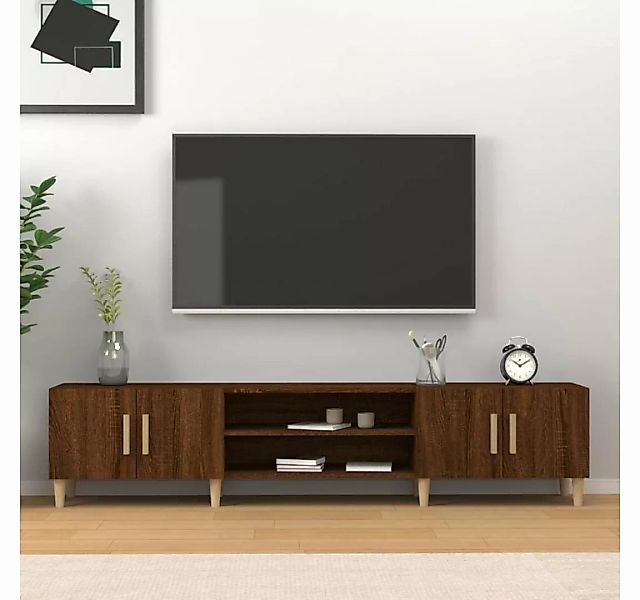 furnicato TV-Schrank Braun Eichen-Optik 180x31,5x40 cm Holzwerkstoff günstig online kaufen