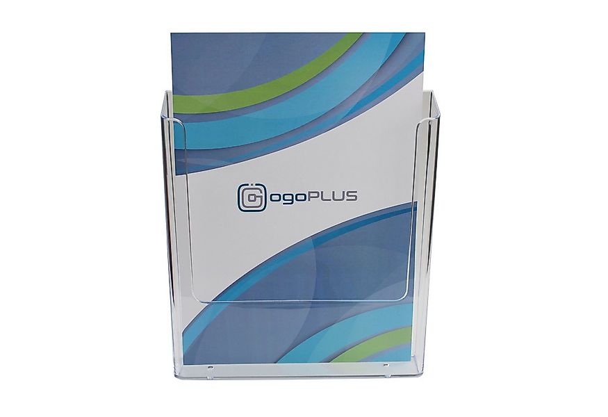 ogoPLUS Zeitungsständer DIN A4 Wandprospekthalter Hochformat, Prospekthalte günstig online kaufen