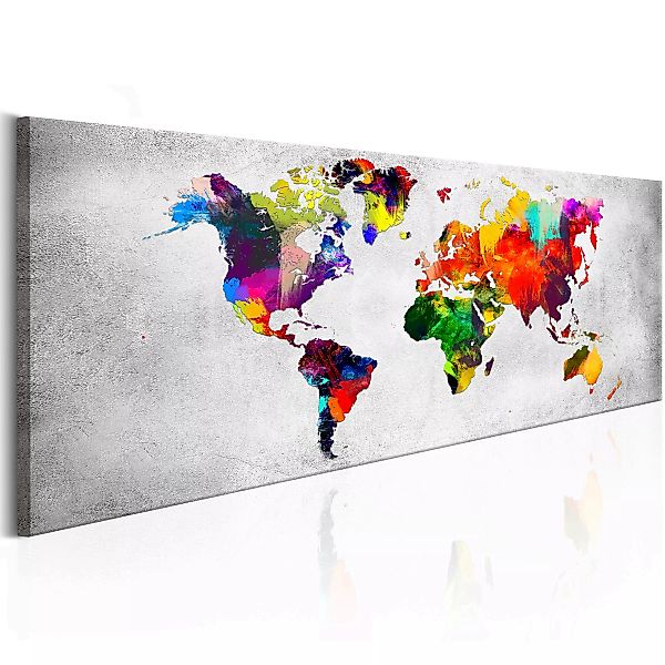 Wandbild - World Map: Coloured Revolution günstig online kaufen