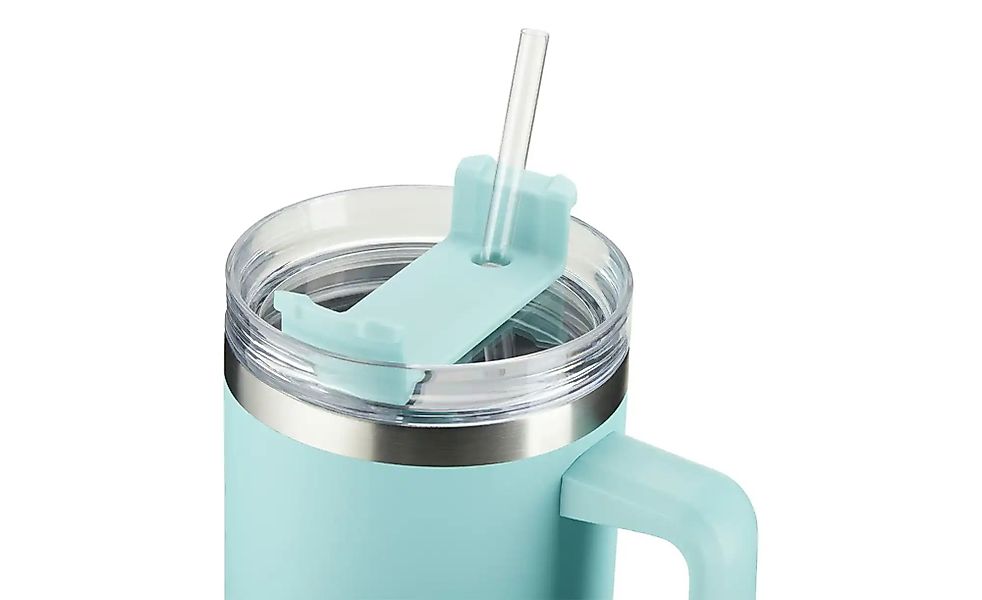 KHG To Go Becher   ¦ türkis/petrol ¦ Edelstahl,Kunststoff ¦ Maße (cm): H: 2 günstig online kaufen