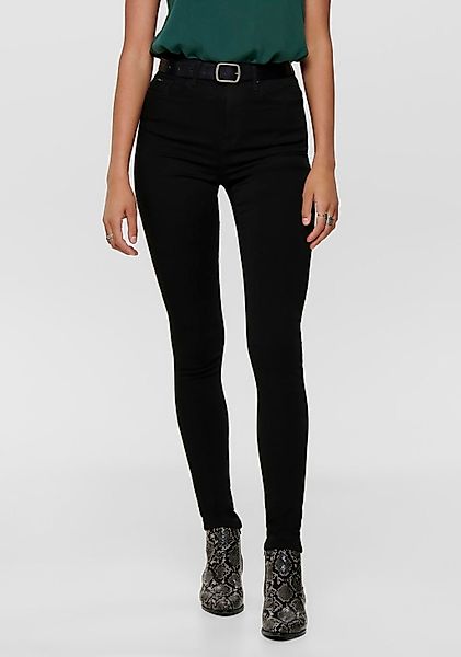 Only Forever Black Life High Waist Skinny Jeans S Black Denim günstig online kaufen