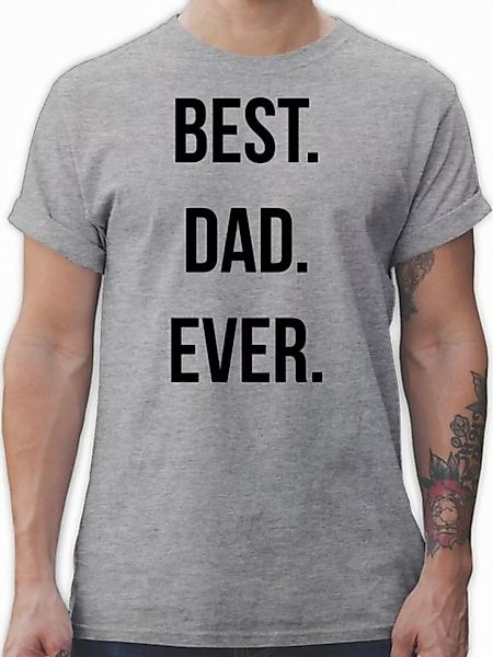 Shirtracer T-Shirt Best Dad Ever Papa günstig online kaufen