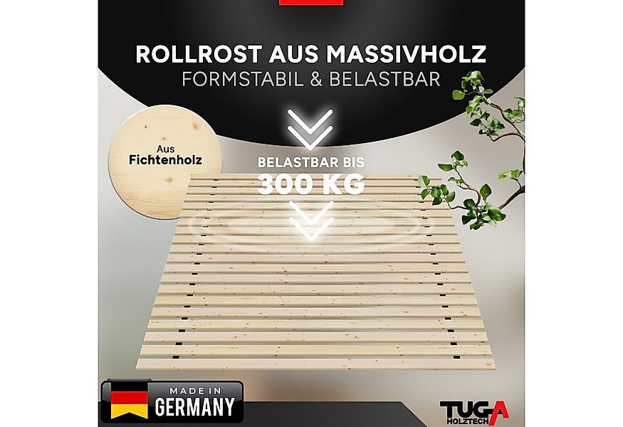 Rollrost Lattenrost Rolllattenrost 80 x 190 cm 20mm 300kg "stabiler Rollros günstig online kaufen