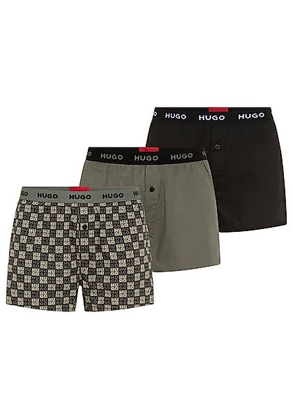 HUGO Webboxer WOVEN BOXER TR (Packung, 3-St., 3er-Pack) Webboxer mit HUGO S günstig online kaufen