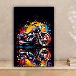 OneMillionCanvasses® Leinwandbild Motorrad - Fahrrad - günstig online kaufen