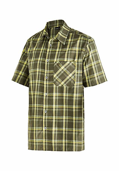 Maier Sports Funktionshemd "Mauro" Herren Hemd kurzarm, karriertes Freizeit günstig online kaufen