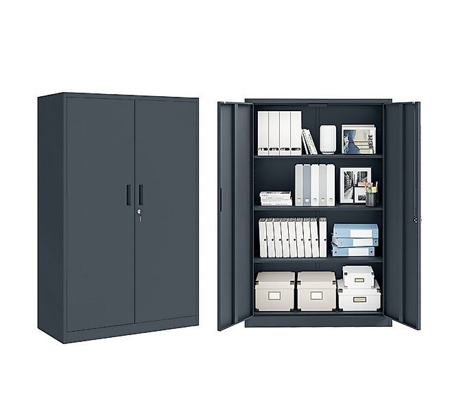 STEELSØN Aktenschrank Regulus aus Stahl, abschließbar (Anthrazit) Spindschr günstig online kaufen