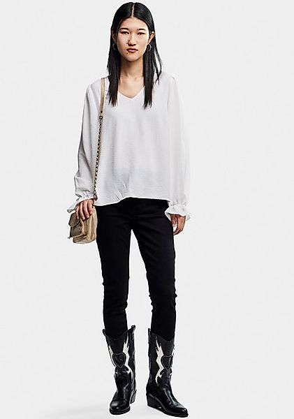 pieces Langarmshirt PCTIFFANY LS V-NECK TOP günstig online kaufen