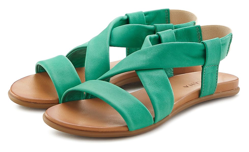 LASCANA Sommerschuh Sandale aus Leder mit günstig online kaufen
