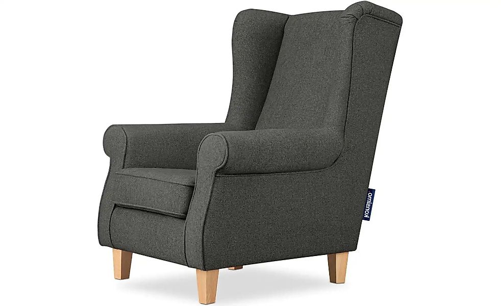 KONSIMO Ohrensessel  Miles ¦ grau ¦ Maße (cm): B: 82 H: 105 Polstermöbel > günstig online kaufen