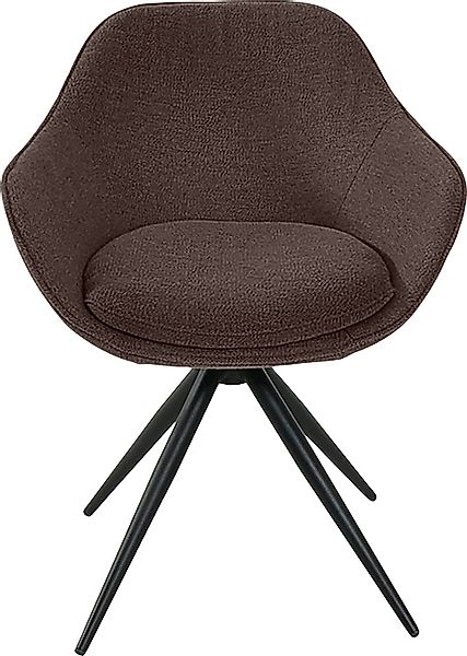 K+W Komfort & Wohnen Drehstuhl »ZOOM«, Flachgewebe Q2 2250, 4-Fuß Drehstuhl günstig online kaufen