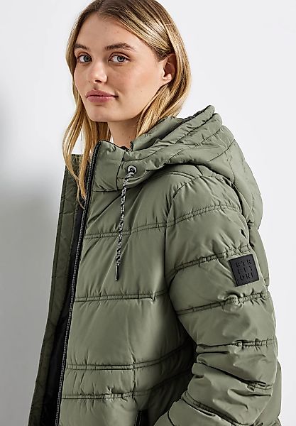 STREET ONE Steppjacke mit Kapuze lange Winterjacke, mit Kapuze günstig online kaufen