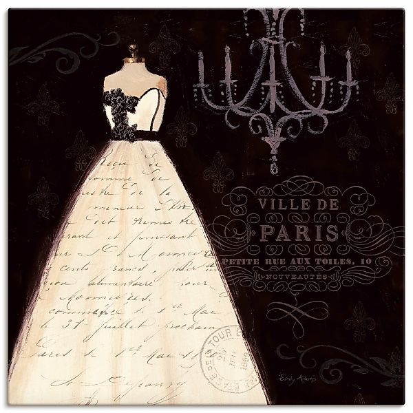 Artland Leinwandbild "Französisches Modelabel I" Mode 1 Stk. tlg. auf Keilr günstig online kaufen