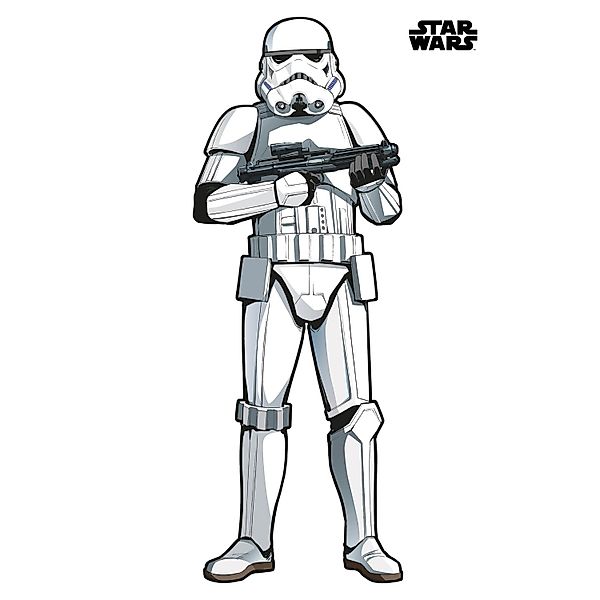Disney Wandtattoo Star Wars Stormtrooper Xxl Schwarz-Weiß 127 x 188 cm 6124 günstig online kaufen