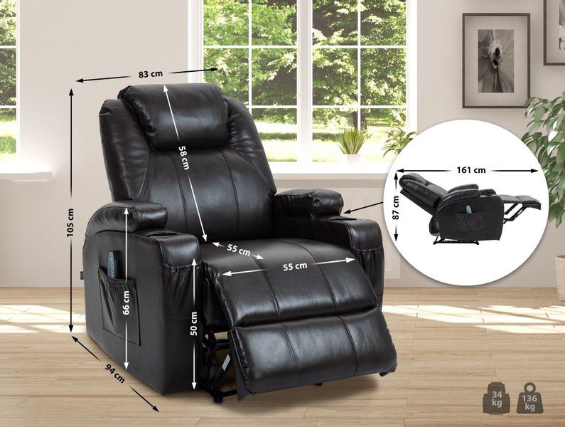 CLP Ohrensessel Galena, mit Massage-Funktion, Sessel günstig online kaufen