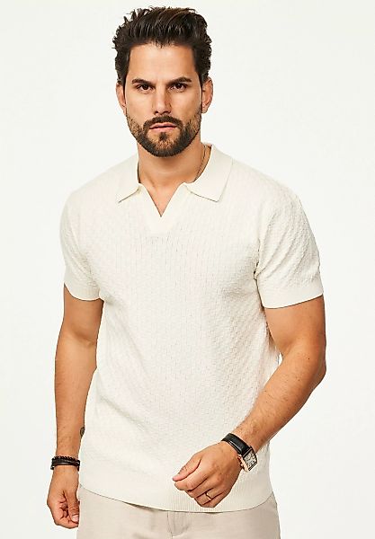 SOULSTAR Poloshirt mit offenem Kragen Kurzarm günstig online kaufen