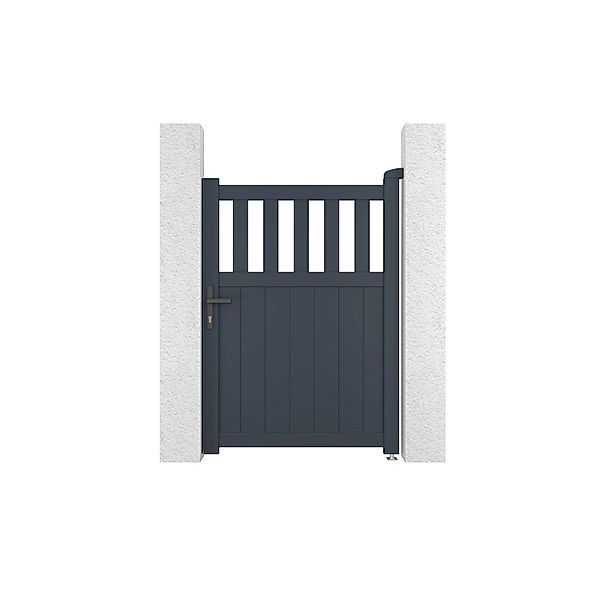 Casanoov Gartentür Aus Aluminium 1M Santis H 140Cm Grau günstig online kaufen