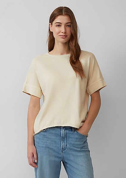 s.Oliver Kurzarmshirt Gewaschenes T-Shirt mit Ziernähten günstig online kaufen