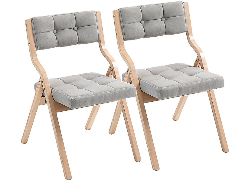 SeedWave Esszimmerstuhl 2er Set Küchenstuhl, Klappstuhl mit Gepolsterte Rüc günstig online kaufen