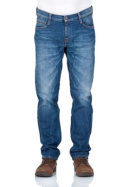Mustang Herren Jeans Oregon Tapered - Blau - Light Scratched Used günstig online kaufen