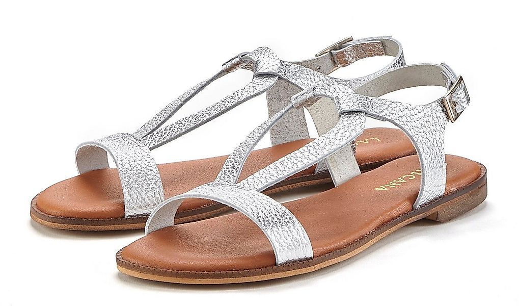 LASCANA Sommerschuh Sandale Sandalette, Sommerschuh aus hochwertigem Leder günstig online kaufen