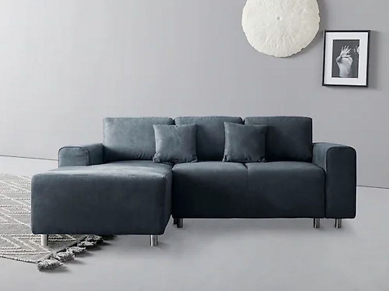 Home affaire Ecksofa »Györ«, L-Form, wahlweise mit Bettfunktion und Bettkas günstig online kaufen