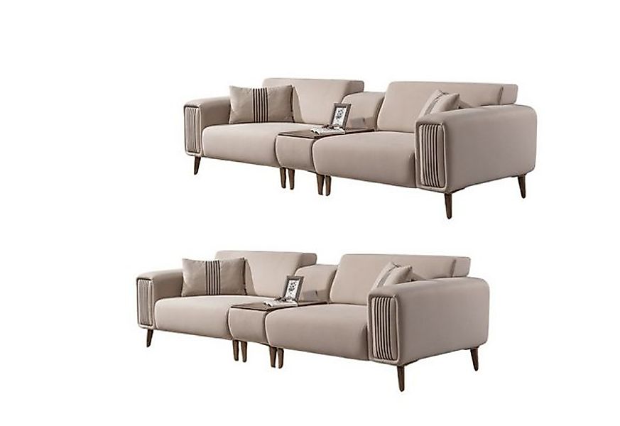 Villa Möbel Polstergarnitur Santero, (Set, 2-tlg), mit Relax-/Bettfunktion günstig online kaufen