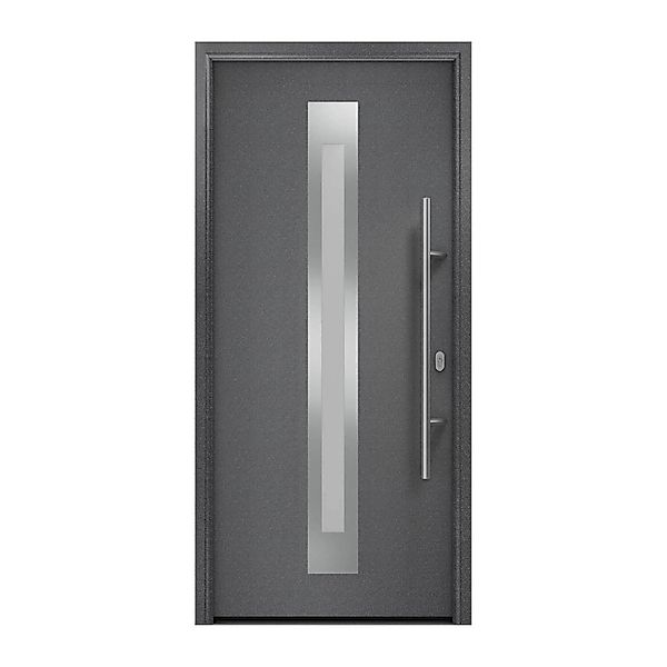 EcoStar Haustür Isopro IP 770S Anthrazitmetallic 110 cm x 210 cm DIN R günstig online kaufen