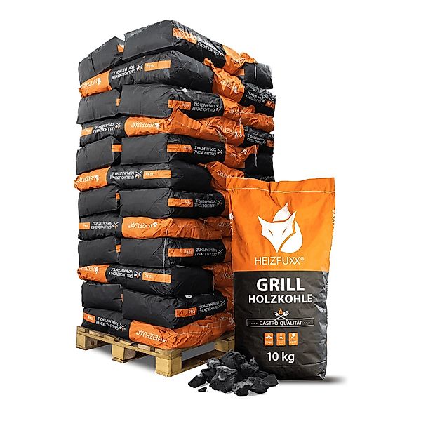 HEIZFUXX Grillkohle, 360 kg, (Palette, 36-St) günstig online kaufen