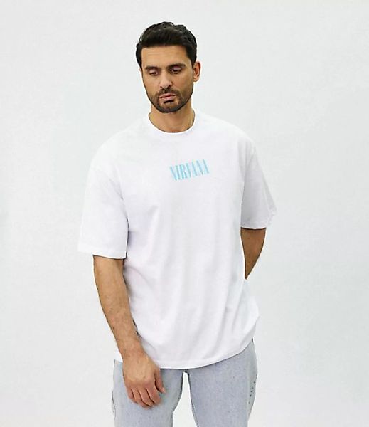 Denim House T-Shirt Oversized T-Shirt mit ausgefallenem Druck Loose Fit Wei günstig online kaufen