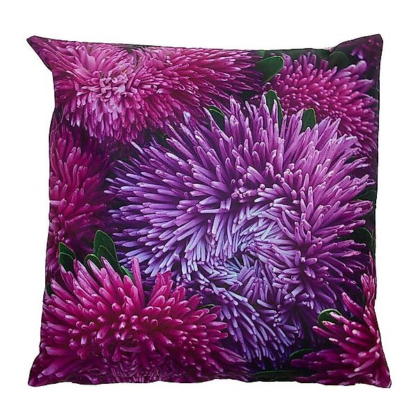 Outdoor Kissen Chrysantheme Lila Gartenkissen Blume Wasserabweisend 40 x 40 günstig online kaufen