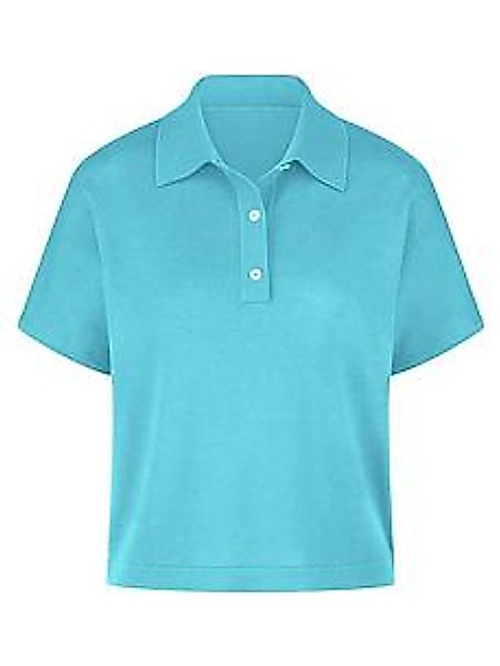 Polo-Pullover Peter Hahn türkis günstig online kaufen