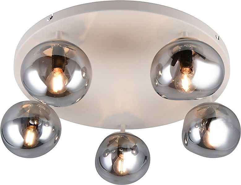 s.Oliver Deckenleuchte »ANJELLA, Deckenlampe exkl. E14, in warm grey (beige günstig online kaufen