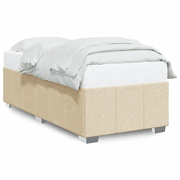 vidaXL Bettgestell ohne Matratze Creme 90x190 cm Stoff 3284802 günstig online kaufen