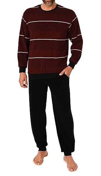 Normann Pyjama Normann Herren Frottee Schlafanzug Streifenlook – auch in Üb günstig online kaufen