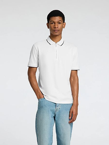 SELECTED HOMME Poloshirt "SLHFAVE SPORT ZIP SS POLO NOOS" günstig online kaufen