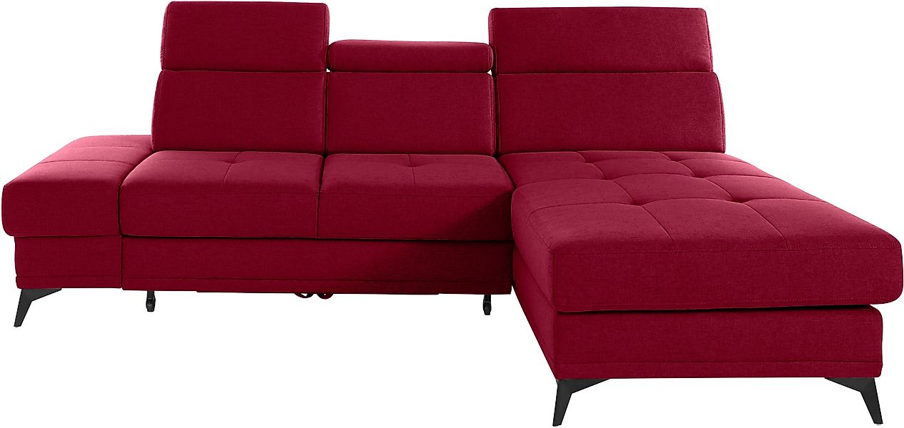 INOSIGN Ecksofa Cardiz L-Form, inkl.Kopfteilverstellung und günstig online kaufen