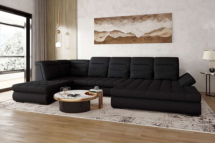 99rooms Wohnlandschaft Toscana, Sofa, U-Form, Rundumbezug aus Strukturstoff günstig online kaufen