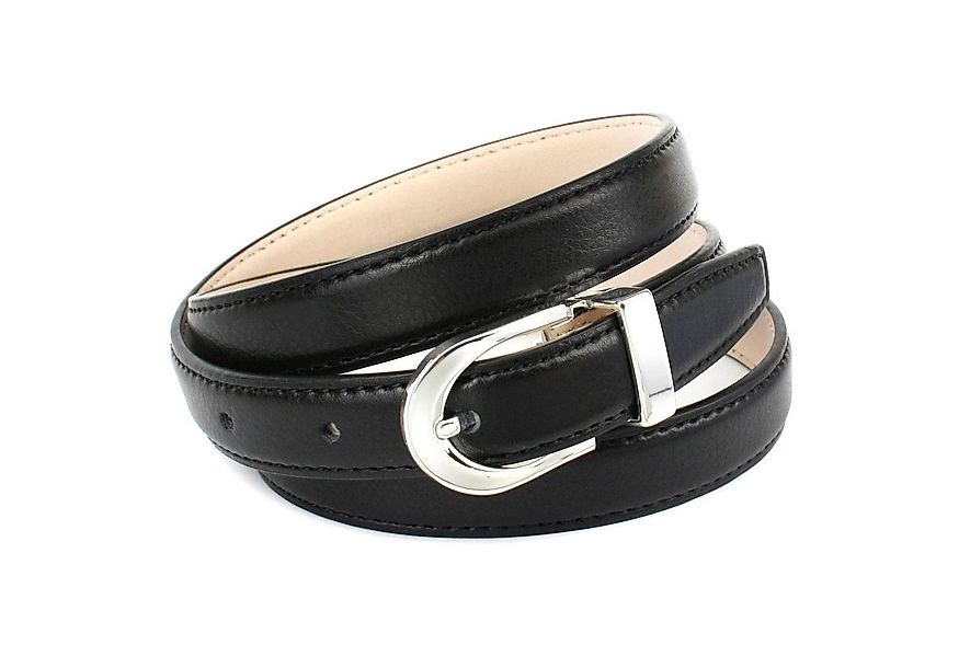 Anthoni Crown Ledergürtel in schmaler Form, stabil gefertigt günstig online kaufen