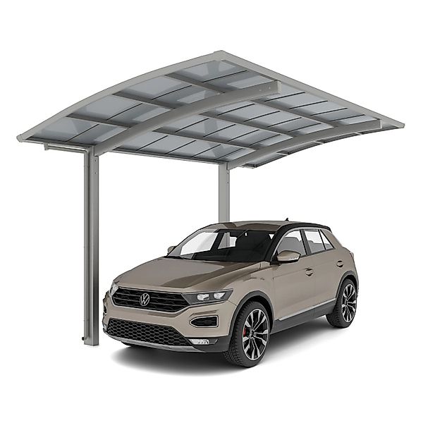 Ximax Alu Carport Portoforte Typ 60 Edelstahl-Look XL 301x495 cm Sonderfert günstig online kaufen