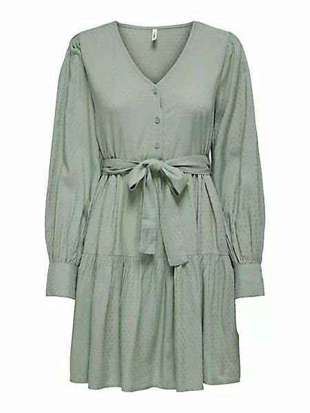 ONLY Sommerkleid ONLMARLA DOBBY L/S BELT DRESS PTM günstig online kaufen