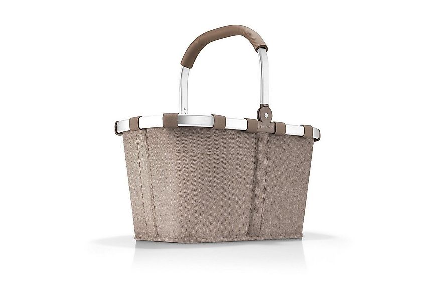 REISENTHEL® Einkaufskorb CARRYBAG HERRINGBONE MOKKA, Braun, Aluminium, 22 l günstig online kaufen